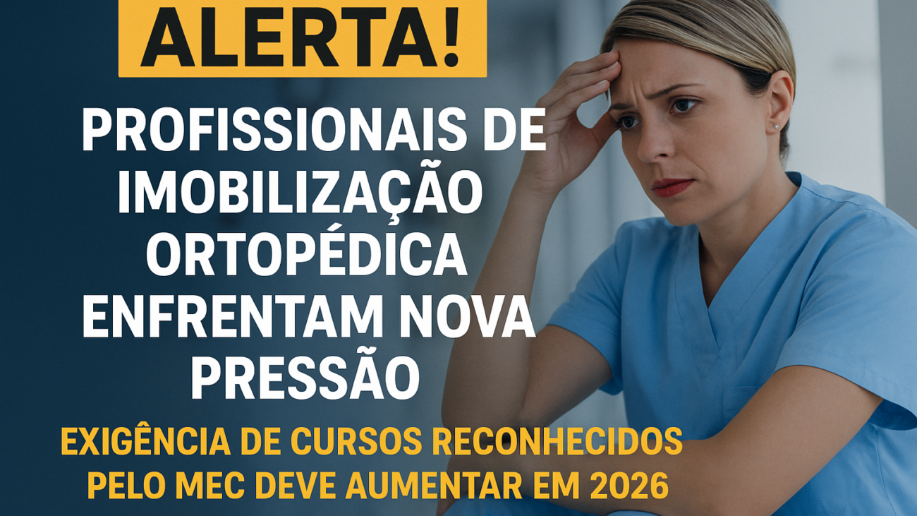 Profissionais de Imobilização em Alerta
